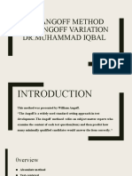 2the Angoff Method and Angoff Variation