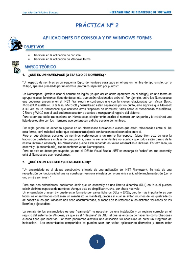 Herramientas de Desarrollo en Visual Basic | PDF | .NET Framework ...