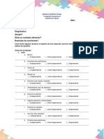 Questionário - Anamnese em Terapia Ocupacional