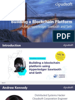 Building a Blockchain Platform Uaing Hyperledger Sawtooth and Seth