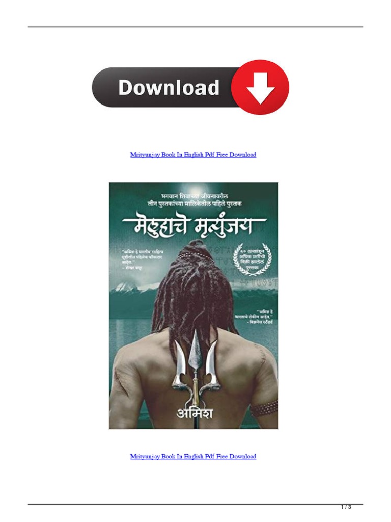 Mrityunjay Book in English PDF Free Download PDF | PDF | Amazon Kindle ...