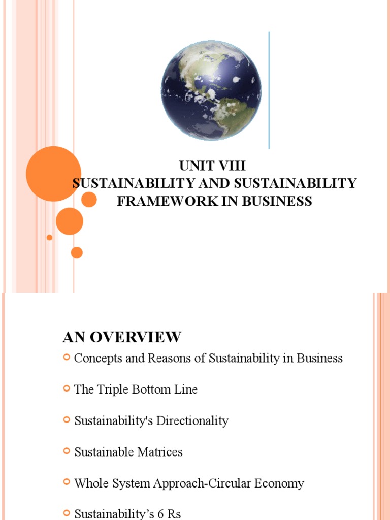 Sustainability Framework in Business Overview | PDF | Sustainability ...