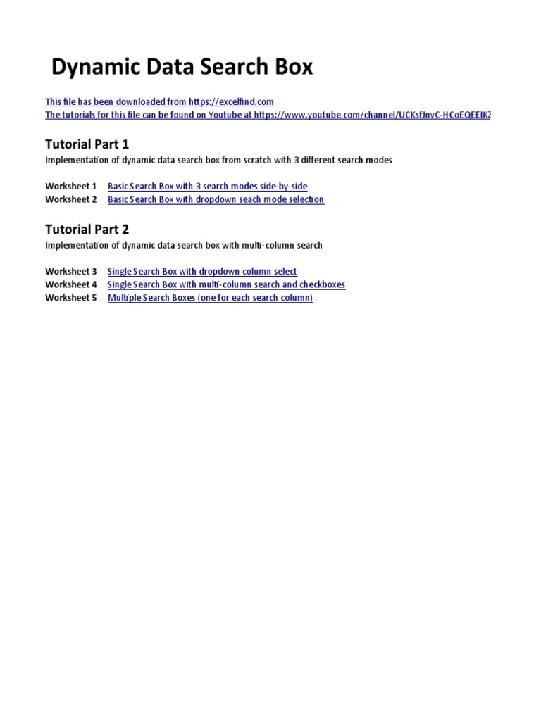 Dynamic Data Search Box | PDF | Computing | Computing And Information ...