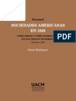01 - Sociedades Americanas en 1828, Cómo Serán y Cómo Podrian Ser en Los Siglos Venideros (Pródromo) (1828, Arequipa)
