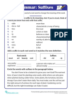 Advanced Grammar Suffixes PDF