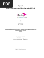 Risk Assesment of Products of Bkash