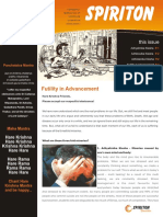 003 Futility in Advancement - Spiriton Newsletter