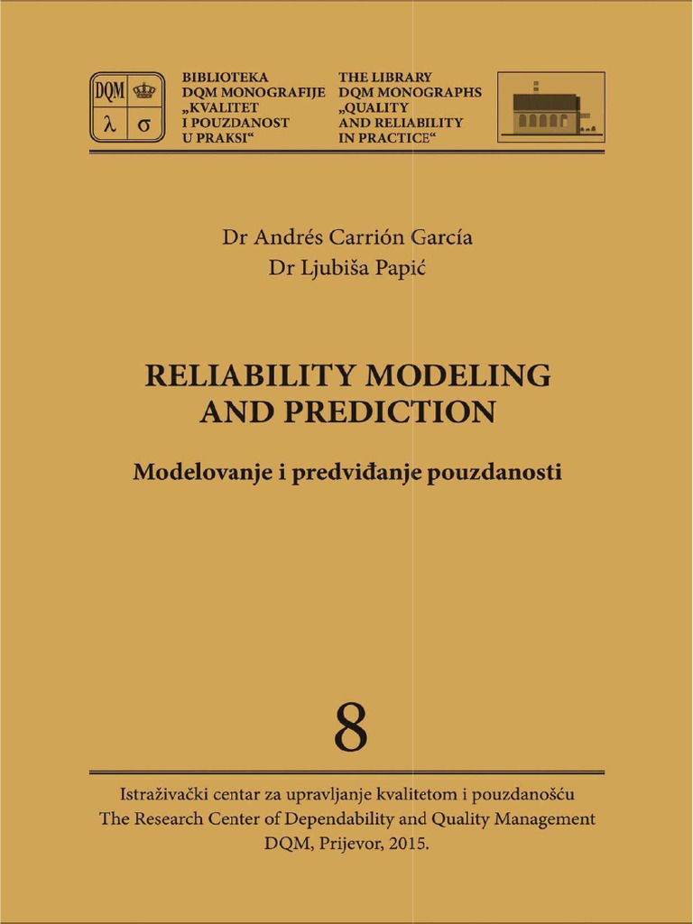 Reliability Modeling And Prediction Reliability Engineering Probability Distribution