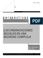 Rodriguez, D. y Rios, R. (2007) - Las Organizaciones Sociales en Una Sociedad Compleja