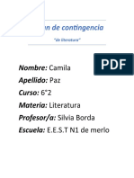 Plan de Contingencia-Paz Camila 6to 2da