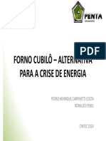 FORNO CUBILÔ - ALTERNATIVA PARA A CRISE DE ENERGIA