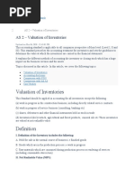 AS 2 - Valuation of Inventories