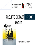 Projeto de fábrica e layout do DEPS