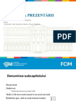 Prezentare PPT - FCIM