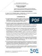 Acuerdo CSJANTA20-M01. Cierre Ed. Jose Felix final