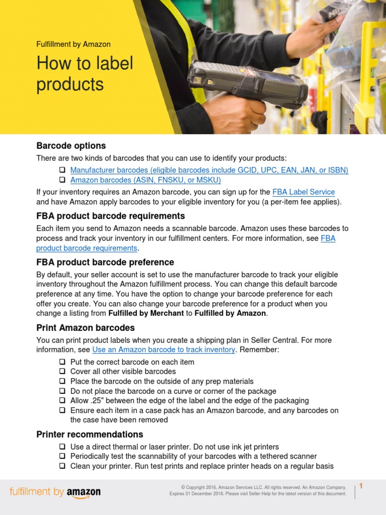 How To Label Products: Barcode Options | PDF | Barcode | Universal ...