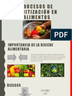 Procesos de Sanitizacion de Alimentos