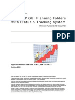 How to Use SAP GUI Planning Folders With the Status and Tracking System