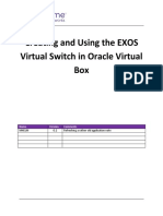 Creating and Using The EXOS Virtual Switch in Oracle Virtual Box