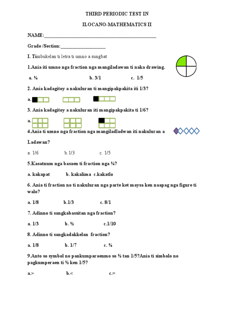MATH 2 Ilocano | PDF