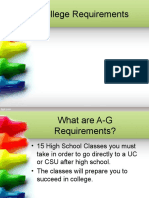 A-G Requirements Powerpoint