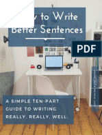 How To Write Better Sentences Daniel David Wallace