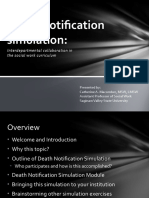 Death Notification Simulation:: Interdepartmental Collaboration in The Social Work Curriculum