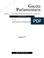 Gaceta Parlamentaria: Anexo V