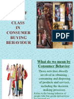 Role of Social Class in Consumer Buying Behaviour