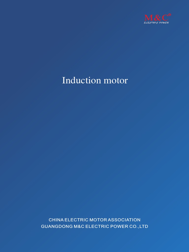 AC Induction Motor PDF Electrical Components Electrical Engineering