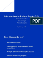 Introduction to Python for ArcGIS