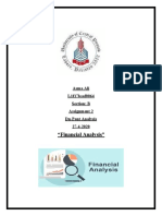 "Financial Analysis": Asma Ali L1f17bsaf0064 Section: B Assignment 2 Du-Pont Analysis 27-4-2020