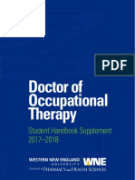 Occupational Therapy Student Handbook Supplement.