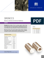 Bronces: Barras y Bocinas de Bronce Fosfórico