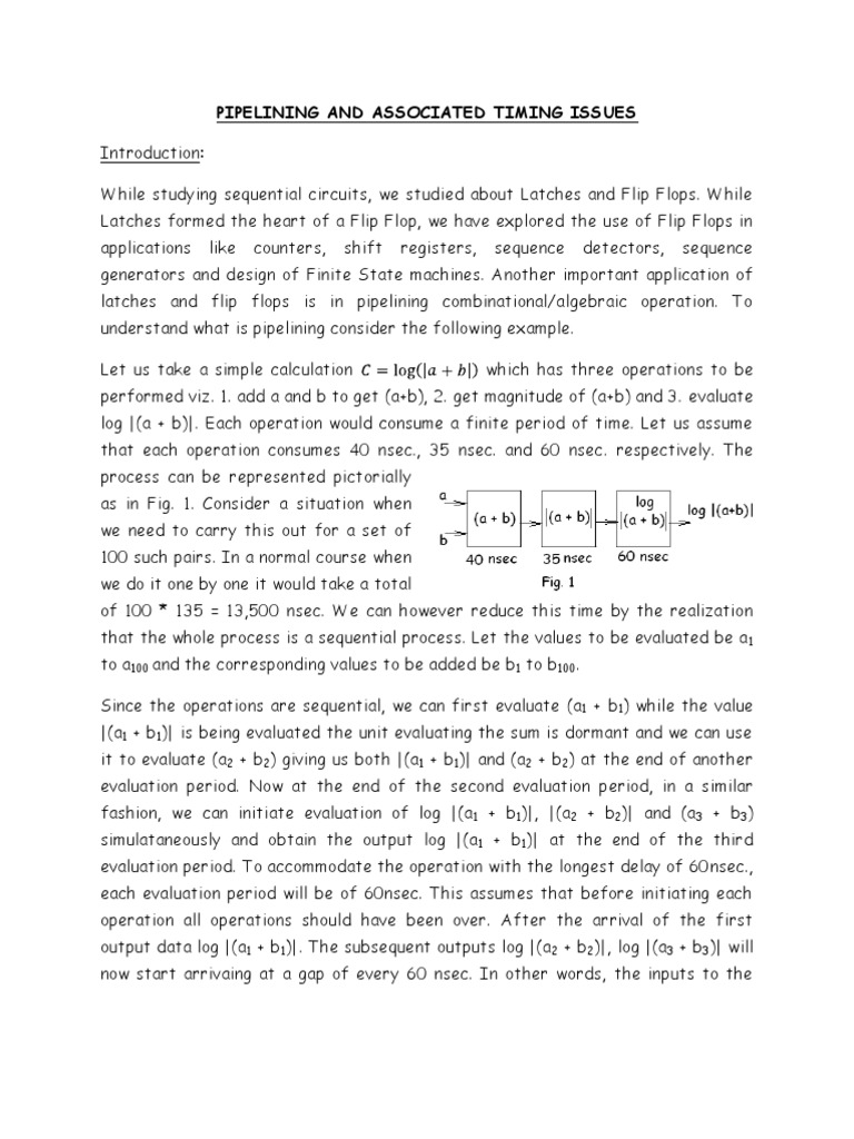 Pipeline | PDF | Digital Technology | Electrical Circuits