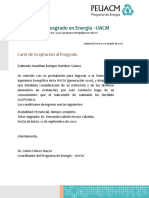 Carta de Aceptación Al Posgrado 2020