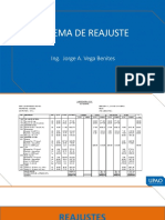 Sistema de Reajuste: Ing. Jorge A. Vega Benites