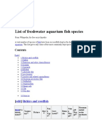 List of Freshwater Aquarium Fish Species: Edit Bichirs and Reedfish