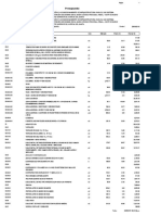 Estructura de Costos Detallado Del Presupuesto PDF
