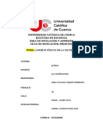 Química Cambios Físicos de La Materia