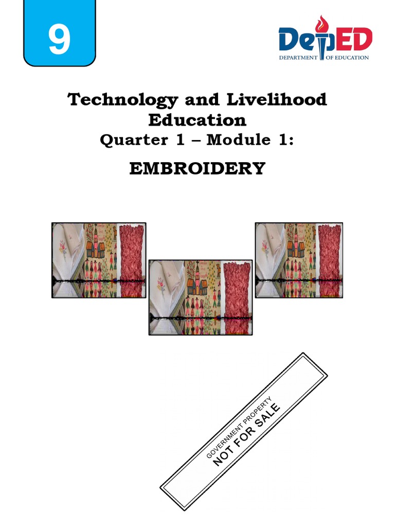 Grade 9 TLENeedlecraft (ADM template) WEEK A Embroidery Yarn