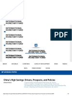 China's High Savings - Drivers, Prospects, and Policies