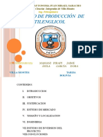 Proyecto de Producción de Etilenglicol: Facultad de Ciencias Integradas de Villa Montes