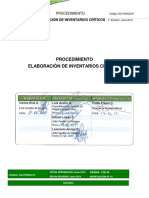 Procedimiento de Elaboración Inventarios Criticos PDF