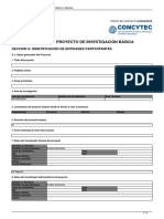 Formato de Proyecto de Investigacion Basica PDF