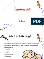 Listening Skill: by Rams