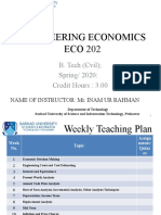 ECO 202 Engineering Economics Course Syllabus