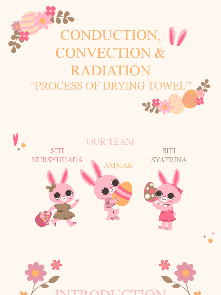 Conduction, Convection & Radiation "Process of Drying Towel" PDF