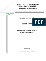 04 Pitagoras y Su Abordaje Interdisciplinario