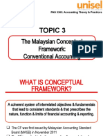 Topic 3: The Malaysian Conceptual Framework: Conventional Accounting